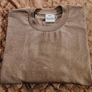 Big & Tall - Pro-Club • Heavy Weight • Cotton • Brown-T-Shirt •Made In USA  •